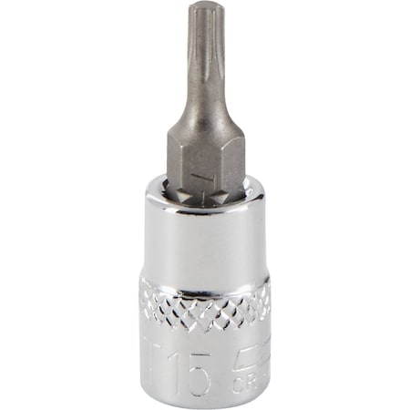 Channellock 1/4 In. Drive T15 6-Point Torx Bit Socket 369462